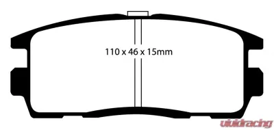 EBC Brakes Greenstuff Street sport Rear Disc Brake Pad Set FMSI D1275 Rear - DP61797