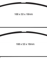 EBC Brakes Greenstuff Street sport Front Disc Brake Pad Set FMSI D1401 Toyota Venza Front 2009-2015                                     - DP61851 - Image 3