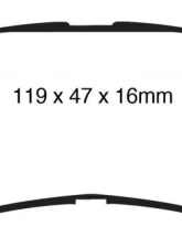 EBC Brakes Greenstuff Street sport Rear Disc Brake Pad Set FMSI D1297 Hyundai Santa Fe Rear 2007-2009                                     - DP61982 - Image 3