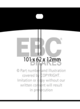 EBC Brakes RP-1 Racing Brake Pads Willwood Caliper Type Tarrox B20 FTL-4                                     - DP8001RP1 - Image 3