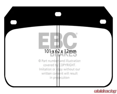 EBC Brakes RP-1 Racing Brake Pads Willwood Caliper Type Tarrox B20 FTL-4 - DP8001RP1