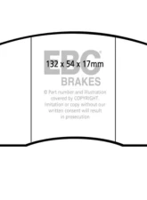 EBC Brakes RP-1 Racing Brake Pads AP Caliper Type Ford Fiesta ST | Lotus Esprit 2000-2017                                     - DP8002RP1 - Image 3