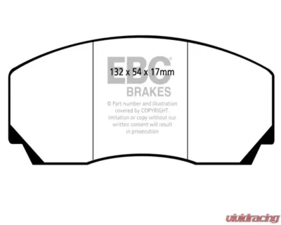 EBC Brakes RP-1 Racing Brake Pads AP Caliper Type Ford Fiesta ST | Lotus Esprit 2000-2017 - DP8002RP1