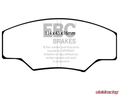 EBC Brakes RP-1 Racing Brake Pads Alcon | AP Racing | Hi-Spec - DP8003RP1