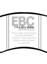 EBC Brakes RP-1 Racing Brake Pads Alcon | AP Racing | Hi-Spec | Tarox | Lotus Esprit                                     - DP8008RP1 - Image 3