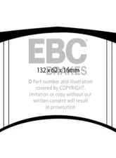 EBC Brakes RP-1 Racing Brake Pads Alcon | AP Racing | Brembo | Ferrari | Mitsubishi | Subaru | Wilwood                                     - DP8016RP1 - Image 3
