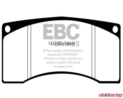 EBC Brakes RP-1 Racing Brake Pads Alcon | AP Racing | Brembo | Ferrari | Mitsubishi | Subaru | Wilwood - DP8016RP1