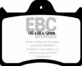 EBC Brakes RP-1 Racing Brake Pads Willwood Caliper Type