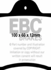 EBC Brakes RP-1 Racing Brake Pads Willwood Caliper Type                                     - DP8038RP1 - Image 3