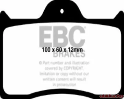 EBC Brakes RP-1 Racing Brake Pads Willwood Caliper Type - DP8038RP1