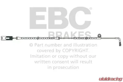 EBC Brakes Wear Leads Front Disc Brake Pad Wear Sensor FMSI D682 BMW Z8 Front 2000-2003 - EFA111