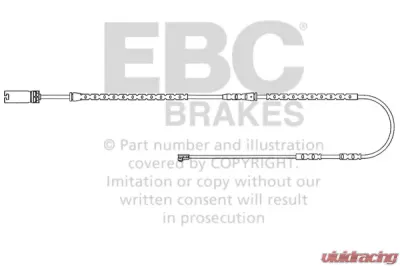 EBC Brakes Wear Leads Front Disc Brake Pad Wear Sensor FMSI D1260 BMW 335i Front 2012 - EFA135