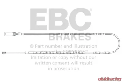 EBC Brakes Wear Leads Rear Disc Brake Pad Wear Sensor FMSI D919 BMW Rear - EFA137