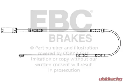 EBC Brakes Wear Leads Front Disc Brake Pad Wear Sensor FMSI D1371 BMW Front - EFA138