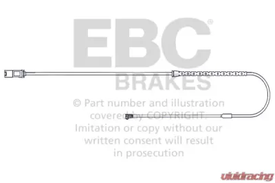 EBC Brakes Wear Leads Rear Disc Brake Pad Wear Sensor FMSI D1042 BMW X5 Rear 2009-2014 - EFA140