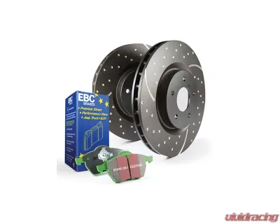 EBC Brakes S10KF Kit Number Front Disc Brake Pad and Rotor Kit DP22003+GD1679 Mazda Mazda 2 Front 2011-2014 1.5L 4-Cyl - S10KF1404