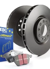 EBC Brakes S20K Front/REAR Disc Brake Pad and Rotor Kit UD549+RK7050+UD714+RK7051 Saturn S-Series Front 1991-2001 1.9L 4-Cyl                                     - S20K1418 - Image 2