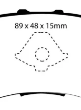 EBC Brakes Ultimax OEM Plus Rear Disc Brake Pad Set FMSI D1086 Rear                                     - UD1086 - Image 3