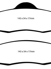 EBC Brakes Ultimax OEM Plus Rear Disc Brake Pad Set FMSI D1087 Jeep Rear                                     - UD1087 - Image 3