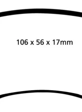 EBC Brakes Ultimax OEM Plus Rear Disc Brake Pad Set FMSI D1108 Rear                                     - UD1108 - Image 3