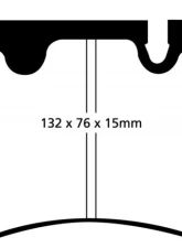 EBC Brakes Ultimax OEM Plus Front Disc Brake Pad Set FMSI D1165 Volkswagen Touareg Front 2007-2017                                     - UD1165 - Image 3