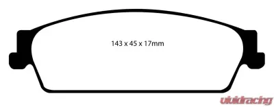 EBC Brakes Ultimax OEM Plus Rear Disc Brake Pad Set FMSI D1194 Rear - UD1194