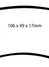 EBC Brakes Ultimax OEM Plus Rear Disc Brake Pad Set FMSI D1307 Rear                                     - UD1307 - Image 3