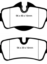 EBC Brakes Ultimax OEM Plus Rear Disc Brake Pad Set FMSI D1309 Rear                                     - UD1309 - Image 3