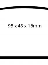 EBC Brakes Ultimax OEM Plus Rear Disc Brake Pad Set FMSI D1314 Rear                                     - UD1314 - Image 3