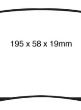 EBC Brakes Ultimax OEM Plus Rear Disc Brake Pad Set FMSI D1400 Rear                                     - UD1400 - Image 3