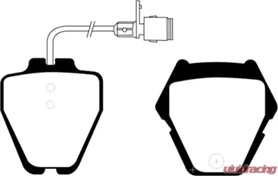 EBC Brakes Ultimax OEM Plus Front Disc Brake Pad Set FMSI D839 Front - UD8391