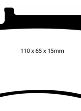 EBC Brakes Ultimax OEM Plus Rear Disc Brake Pad Set FMSI D984 Mercedes-Benz Rear                                     - UD984 - Image 3