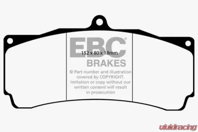 EBC Brakes Greenstuff 2000 series is a high friction pad designed to improve stopping power - DP2006