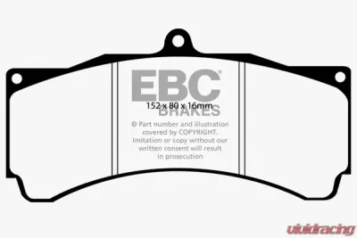 EBC Brakes Greenstuff 2000 series is a high friction pad designed to improve stopping power - DP2032