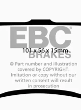 EBC Brakes Greenstuff 2000 series is a high friction pad designed to improve stopping power                                     - DP2039 - Image 3