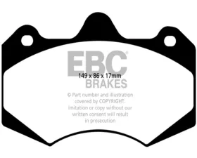 EBC Brakes RP-1 Racing Brake Pads AP Caliper Type Lotus Evora 3.5 Supercharged 2015