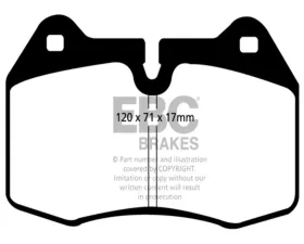 EBC Brakes RP-1 Racing Brake Pads Brembo Caliper Type Ferrari | Nissan 1992-2008