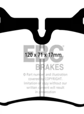 EBC Brakes RP-1 Racing Brake Pads Brembo Caliper Type Ferrari | Nissan 1992-2008                                     - DP81032RP1 - Image 3