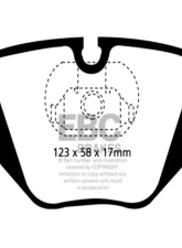 EBC Brakes RP-1 Racing Brake Pads ATE Caliper Type BMW 330 | M3 | Z4 M 2000-2009                                     - DP81118RP1 - Image 3