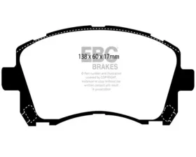 EBC Brakes RP-1 Racing Brake Pads Subaru Impreza 2.0 Turbo 1996-1998