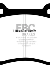 EBC Brakes RP-1 Racing Brake Pads Chrysler | Dodge | Ferrari | Lutos | Jeep 1991-2021                                     - DP81140RP1 - Image 3
