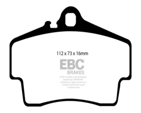 EBC Brakes RP-1 Racing Brake Pads Brembo Caliper Type Porsche 911 (996) Carrera 1997-2009