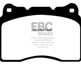 EBC Brakes RP-1 Racing Brake Pads Buick | Chevrolet | Dodge | Ford | Mitsubishi | Subaru 2002-2017