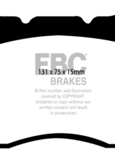 EBC Brakes RP-1 Racing Brake Pads Buick | Chevrolet | Dodge | Ford | Mitsubishi | Subaru 2002-2017                                     - DP81210RP1 - Image 3