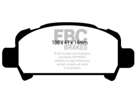 EBC Brakes RP-1 Racing Brake Pads Subaru Impreza 2.0 2.0 Turbo 98-02