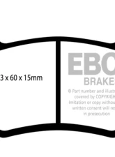 EBC Brakes RP-1 Racing Brake Pads AP Caliper Type Lotus Elise | Exige 2001-2011                                     - DP81377RP1 - Image 3