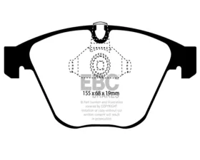 EBC Brakes RP-1 Racing Brake Pads ATE Caliper Type BMW 135 | 1M | M3 2007-2013