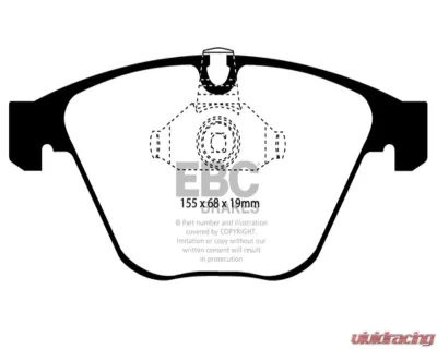EBC Brakes RP-1 Racing Brake Pads ATE Caliper Type BMW 135 | 1M | M3 2007-2013 - DP81449RP1