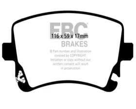 EBC Brakes RP-1 Racing Brake Pads Audi RS4 | RS6 4.2 2002-2008
