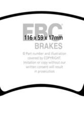 EBC Brakes RP-1 Racing Brake Pads Audi RS4 | RS6 4.2 2002-2008                                     - DP81470RP1 - Image 3